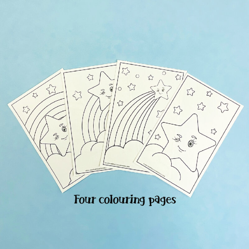 Colouring pages Keepsake box