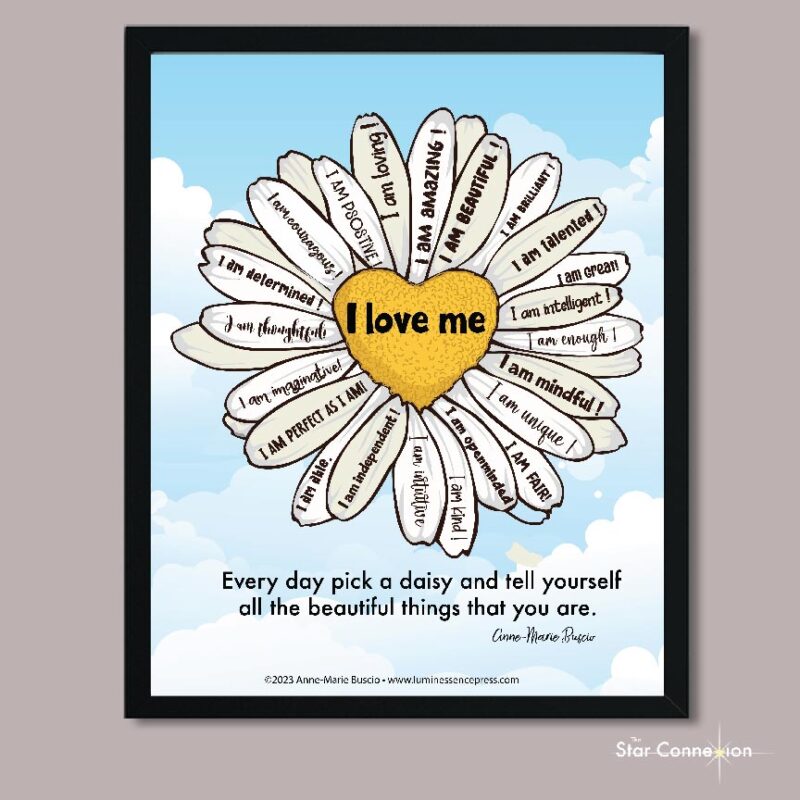 I LOVE ME DAILY DAISY POSTER